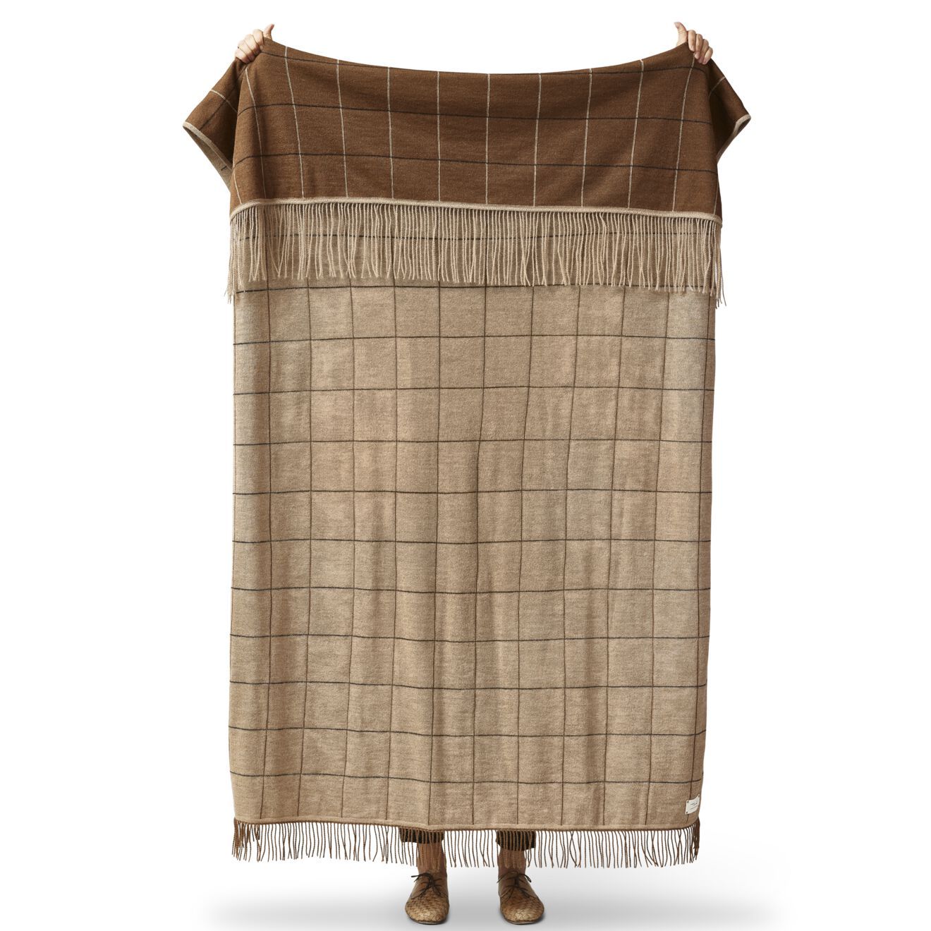 Клетчатый плед из альпаки Form & Refine Аймара ARCH-00090731 - Вид №2