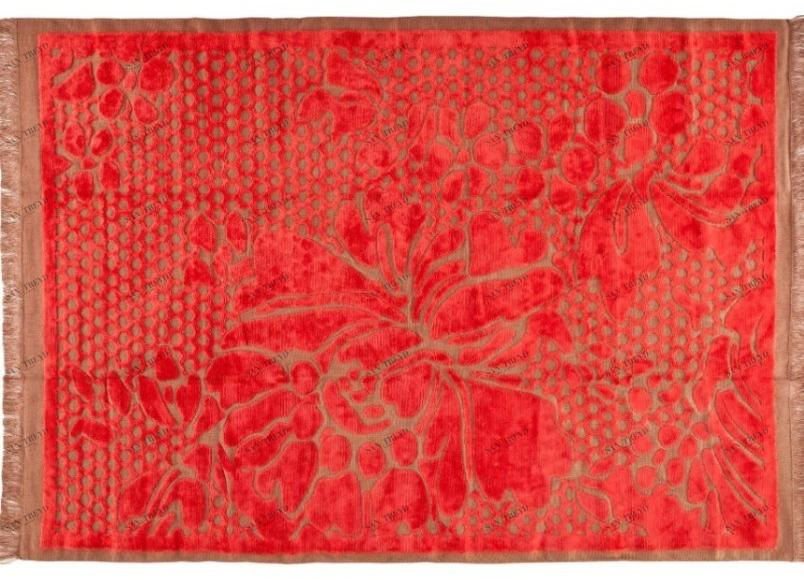 Diacasan Edition Прямоугольный коврик ручной работы из растительного шелка Alnoor sun-id-1344483