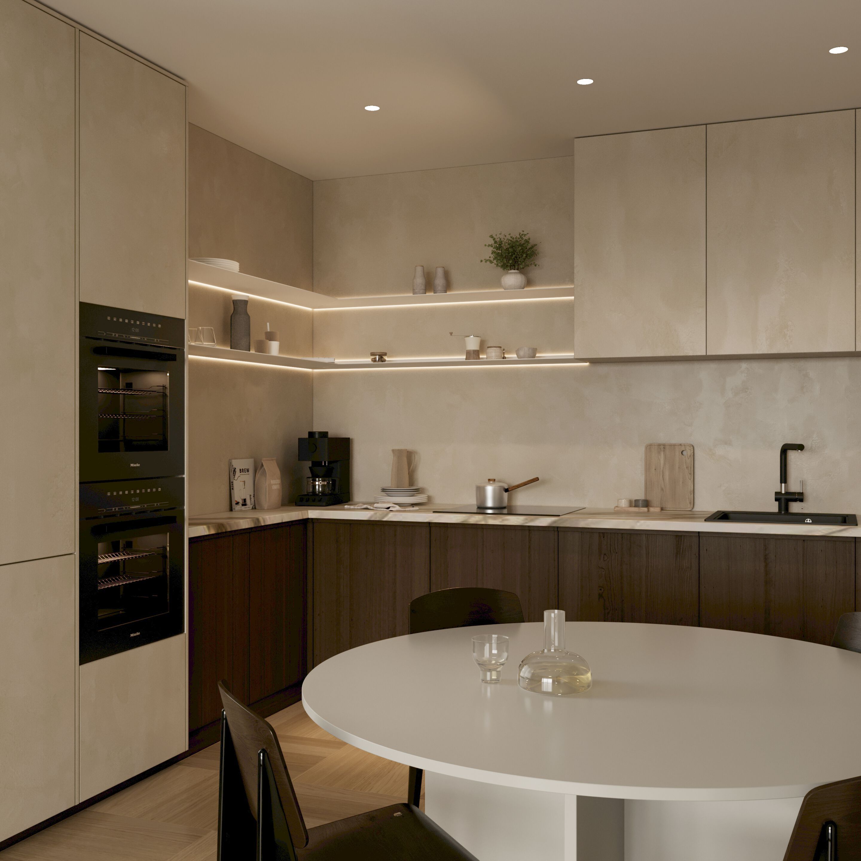 Угловая полка со встроенным освещением Strackk CORNER SHELF ARCH-00147478 - Вид №4