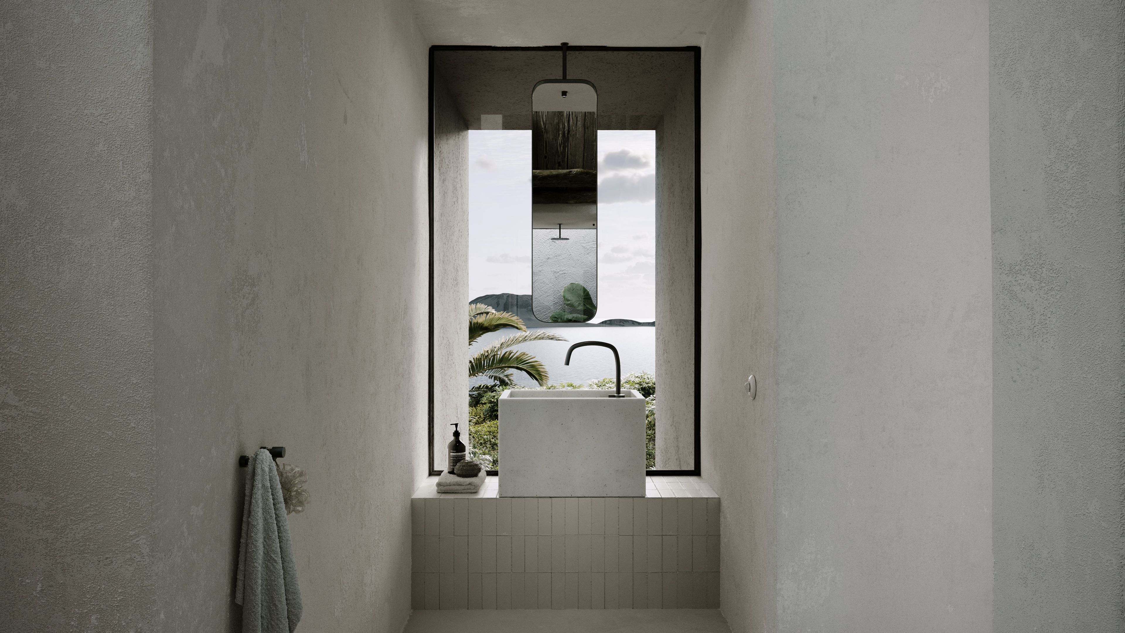 Одиночный подвесной умывальник из натурального камня COCOON Piet Boon ARCH-00052049 - Вид №7