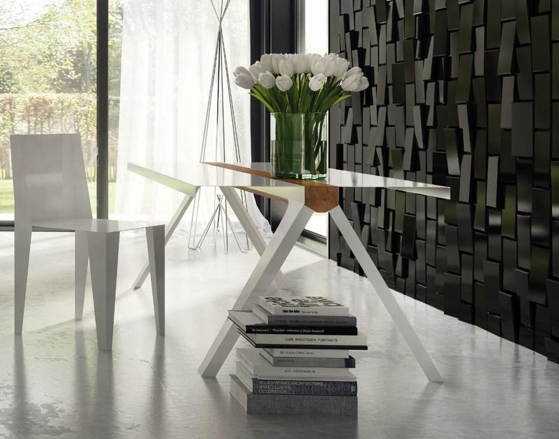 Officine Tamborrino Прямоугольный стол из стали и дерева sun-id-1476280 - Вид №2