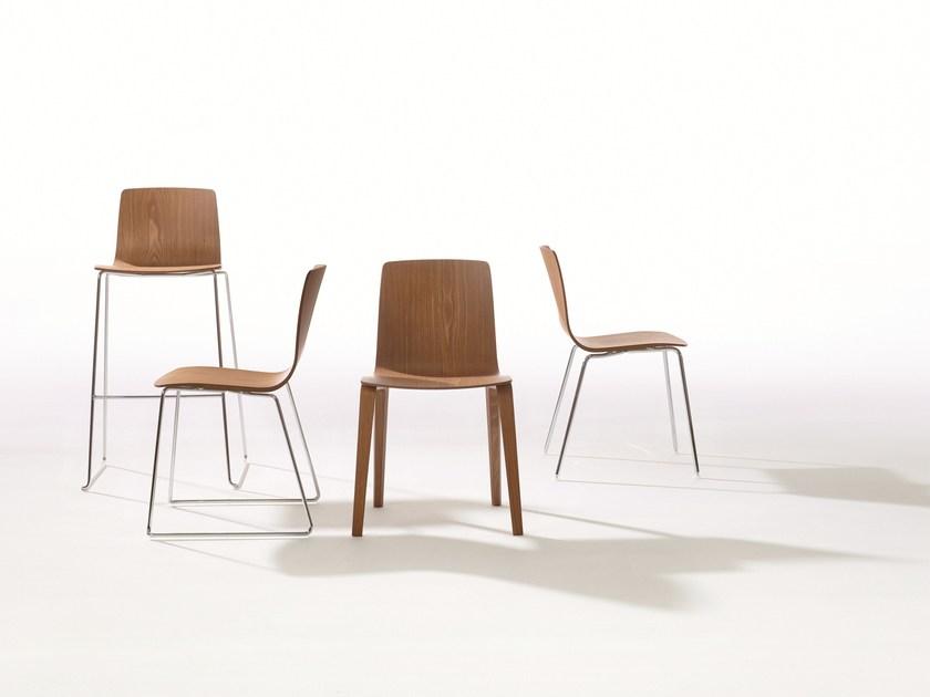 arper Штабелируемый деревянный стул Aava sun-id-1364444 - Вид №1