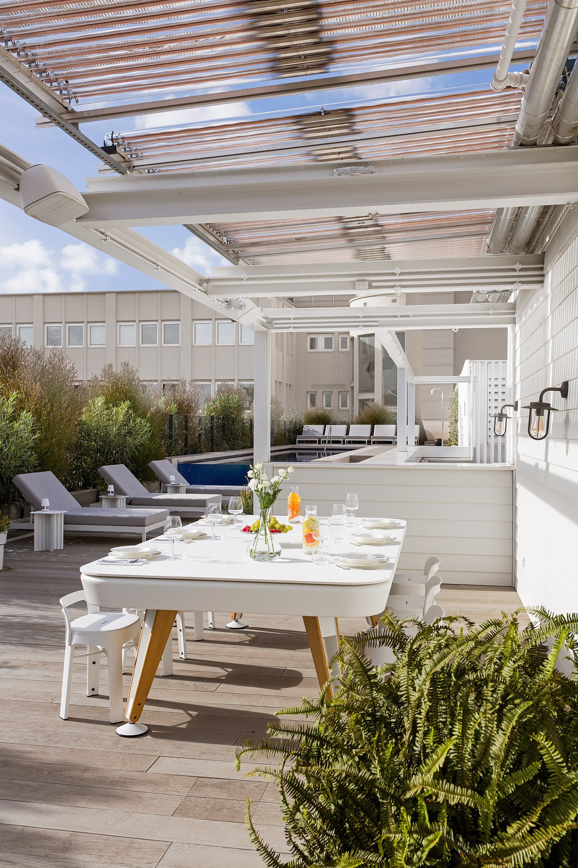 Открытый бильярдный стол из окрашенной стали и дерева RS Barcelona диагональ ARCH-00042076 - Вид №22