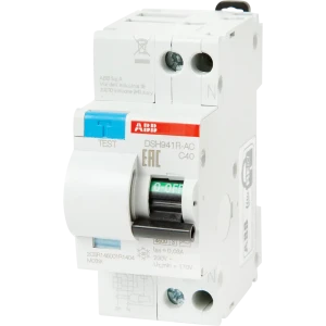 Дифференциальный автомат ABB DSH941R 1P N C40 А 30 мА 4.5 кА АС 2CSR145001R1404