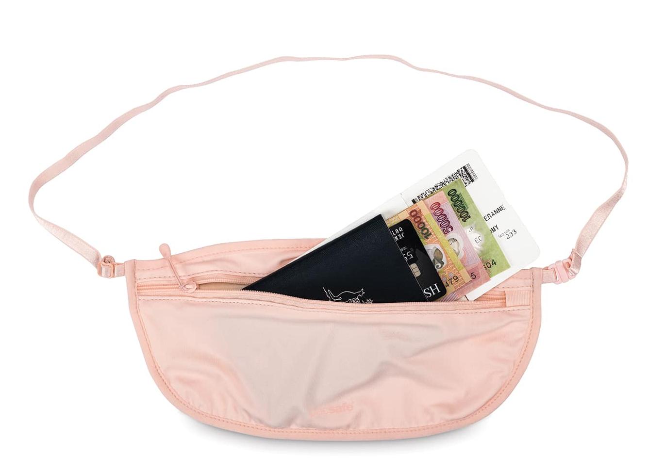 10129100 Потайной нательный кошелек на пояс 10129 S100 Secret Waist Band PacSafe Coversafe  - Вид №1