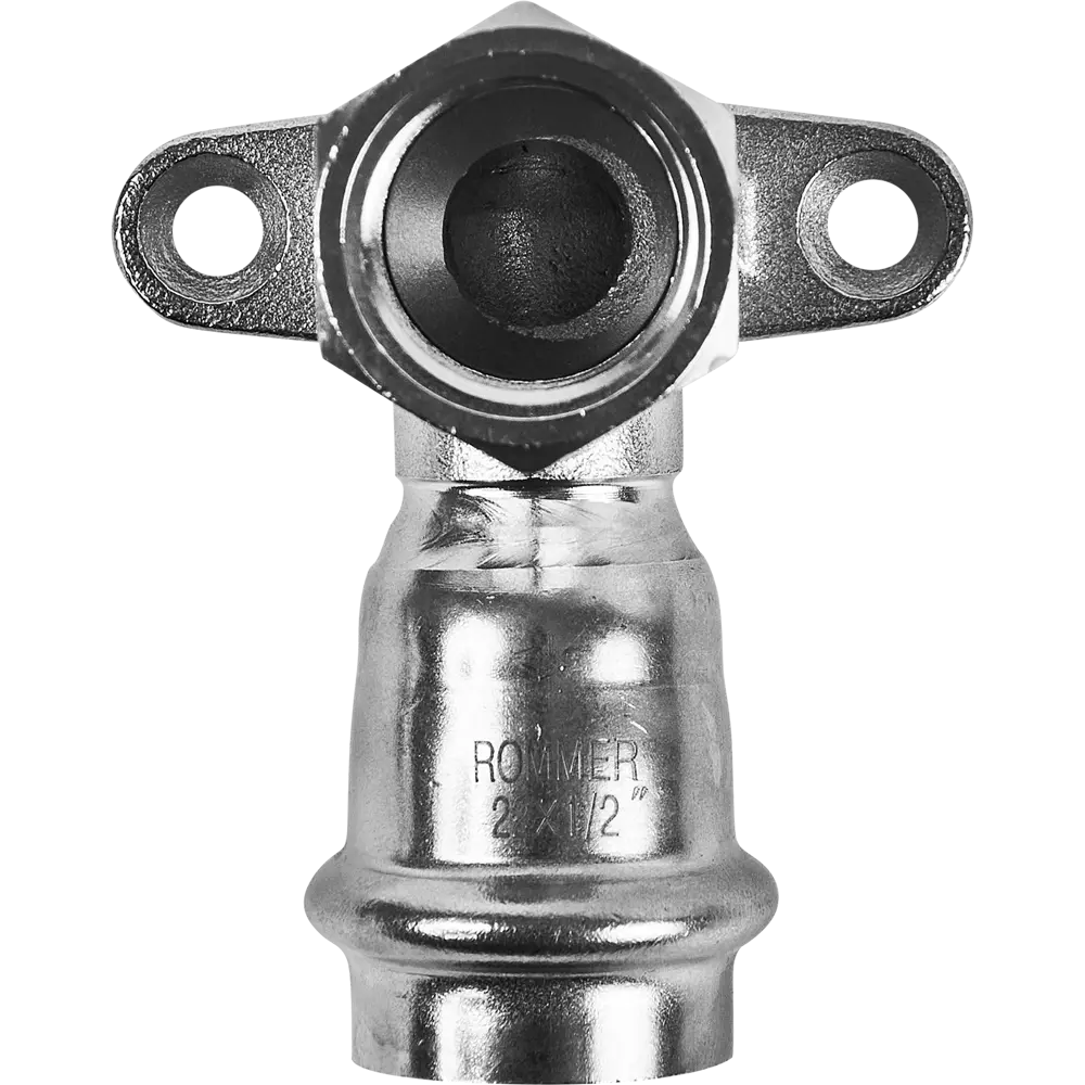 Водорозетка Rommer 1/2"x22 мм ВПр-ВР нержавеющая сталь STLM-2090689 - Вид №1