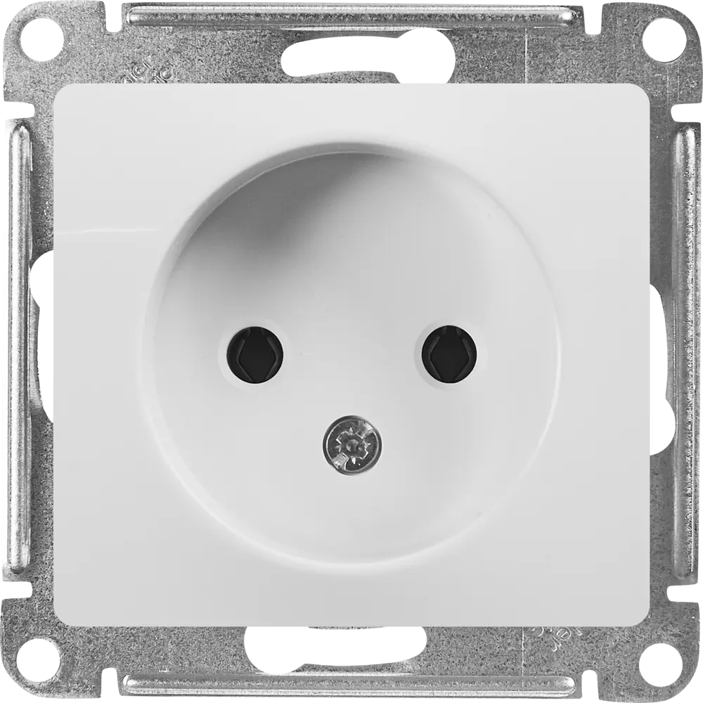 Schneider Electric Glossa — встраиваемая розетка без заземления 86710190