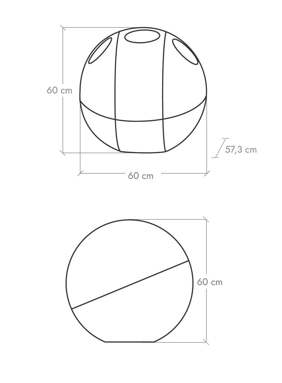Рециркулированный Nylon ® держатель для мусора для утилизации отходов SoldiDesign SFERA ABS ARCH-00089745 - Вид №3