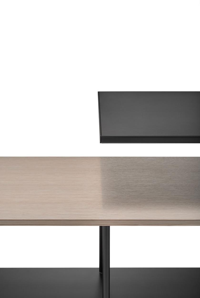 MDF Italia Открытый самонесущий двухсторонний книжный шкаф из алюминия и дерева sun-id-1403632 - Вид №7