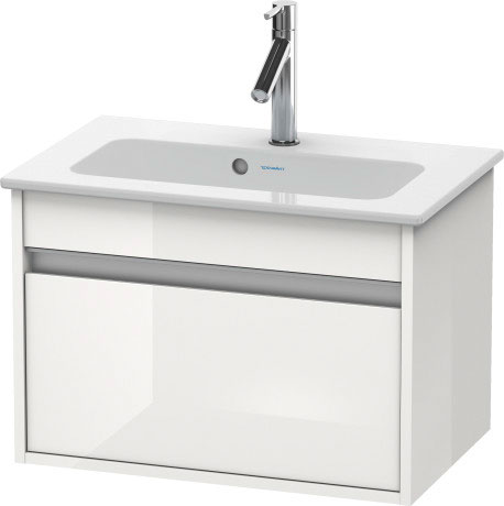 KT642205353 Тумбочка подвесная компакт Ketho #KT6422 600 x 385 мм Каштан темный, декор Duravit - Вид №2