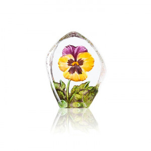 34217 Скульптура "Анютины глазки", жёлтый/лиловый , 85/110 мм. Maleras