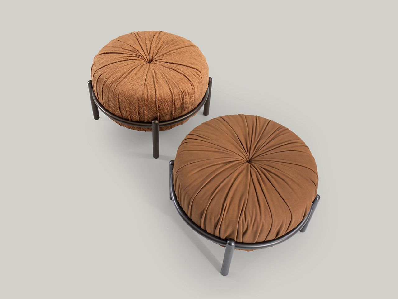 Круглый пуф из ткани Borzalino Bonbon ARCH-00120897 - Вид №11