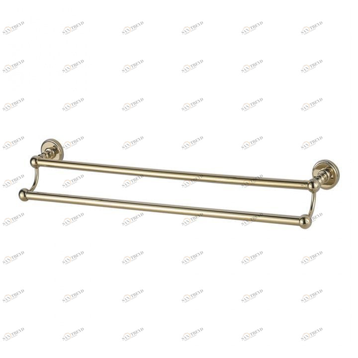 Держатель для полотенец Aquanet 4624D, золото (60 см, двухрядный) 