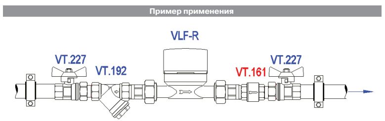 VT.161.N.05 Обратный клапан никелированный Valtec 3/4"  - Вид №9
