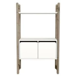 Гарнитур Midi С, 1 полка и 1 комод, коричневый