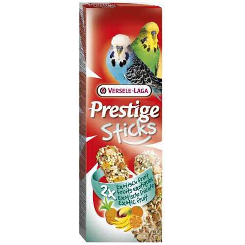 ПР0035396 Лакомство для птиц Prestige палочки для средних попугаев с экзотическими фруктами 2х70г VERSELE-LAGA 