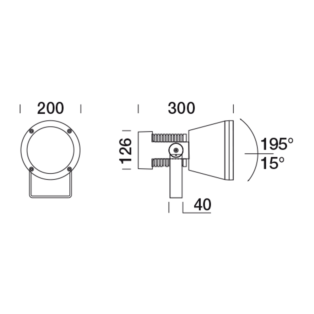 8422518 Проектор Platek SPRING Proiettore  SPRING Floodlight - 18 LED 3000K 40°  - Вид №14