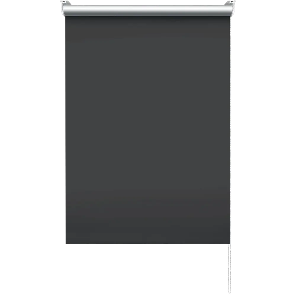 Штора рулонная блэкаут Эскар 60x160 см черная Black 1 BLACKOUT STLM-2185612