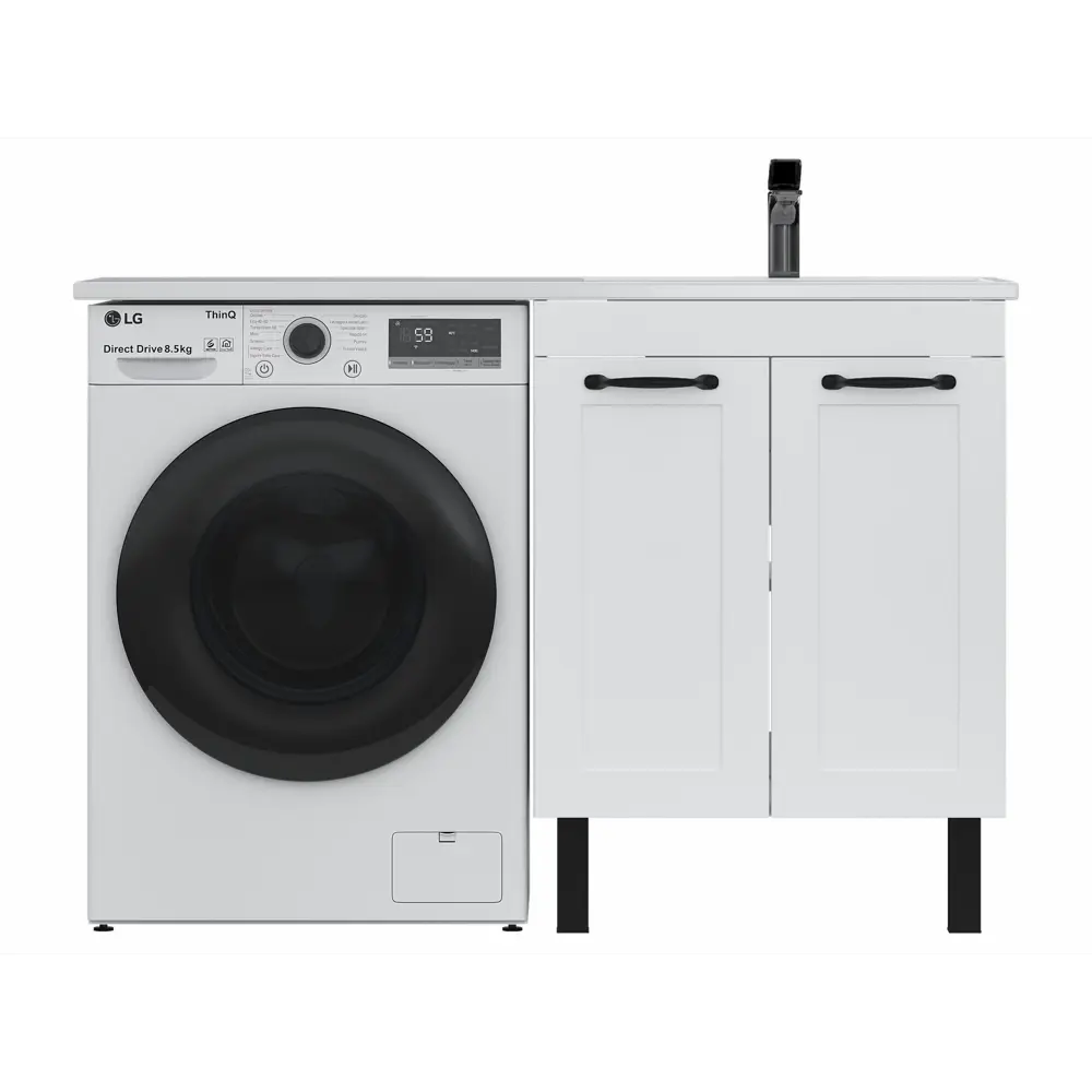 Тумба под раковину Гала 600 2D напольная 60 см цвет белый Santreyd STLM-2124099 - Вид №12