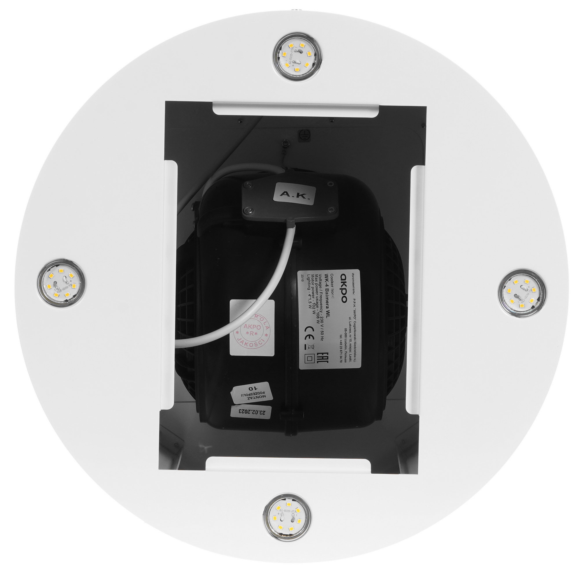 5370065 Вытяжка пристенная Akpo WK-4 Balmera WL белый STDN-0081535 - Вид №7