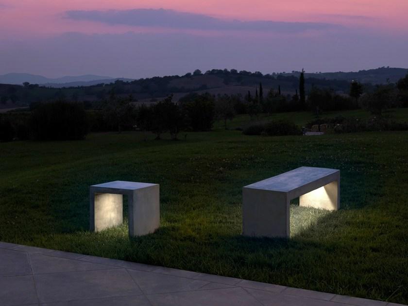 Lucifero's Светящийся бетонный садовый табурет I-cementi sun-id-1500544 - Вид №1