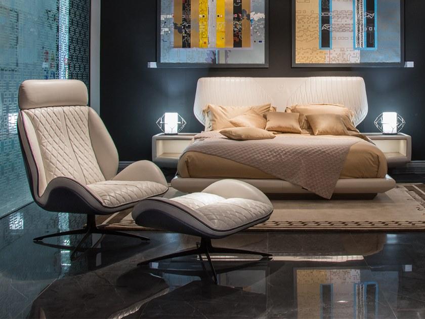 Tonino Lamborghini Casa Мягкая кровать со встроенными прикроватными тумбочками Reims sun-id-1383926 - Вид №1