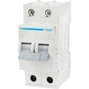 Автоматический выключатель Hager MY240 1P N C40 А 4.5 кА