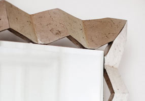 Gentry Home Адель Mirror hand carved wood frame Флорентийское серебро GH102975  - Вид №1