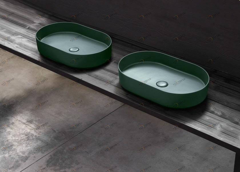 Напольная раковина стоящая овальная Ceramica Cielo SHUI Comfort sun-id-1373067