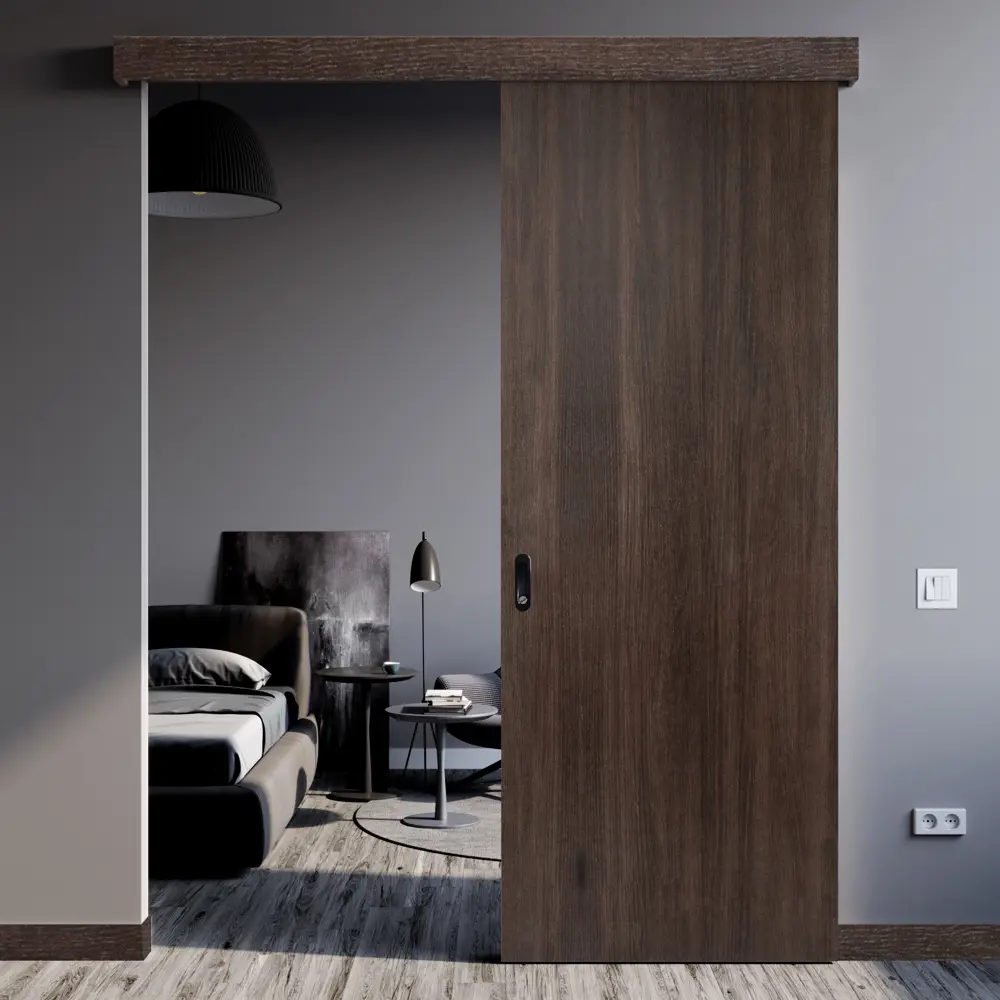 Дверь межкомнатная глухая Мирра 60x200 см Hardflex цвет дуб кастелло с замком и петлями 85546852 STLM-2024634 МАРИО РИОЛИ  - Вид №9