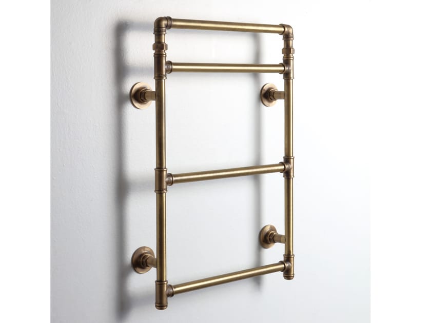 Настенный бронзовый электрический полотенцесушитель с горячей водой BLEU PROVENCE ARCH-00072832