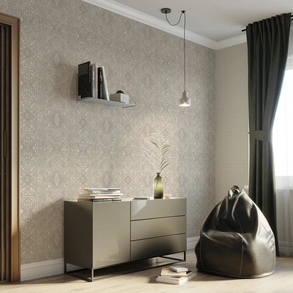 Обои флизелиновые Celtica бежевые 1.06 м PP71522-21 Santreyd STLM-2177400 - Вид №3