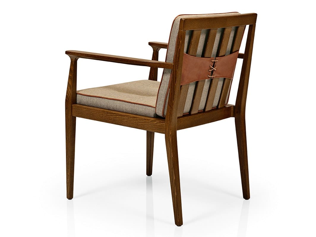 Деревянный мягкий стул с подлокотниками More Contract Annie ARCH-00007007 - Вид №1