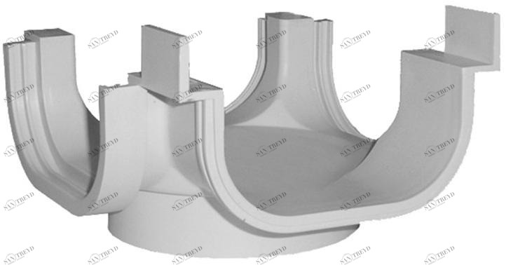 First Corporation 4-стороннее соединение из полипропилена First plast Rpb130pp