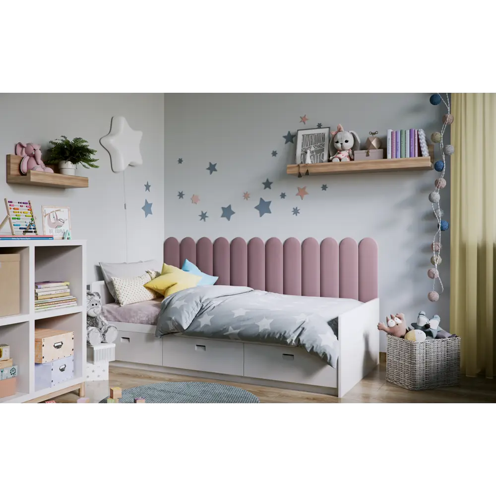 Панель тканевая Vilo 150x600 мм цвет oval зеленый Santreyd STLM-2123068 - Вид №3