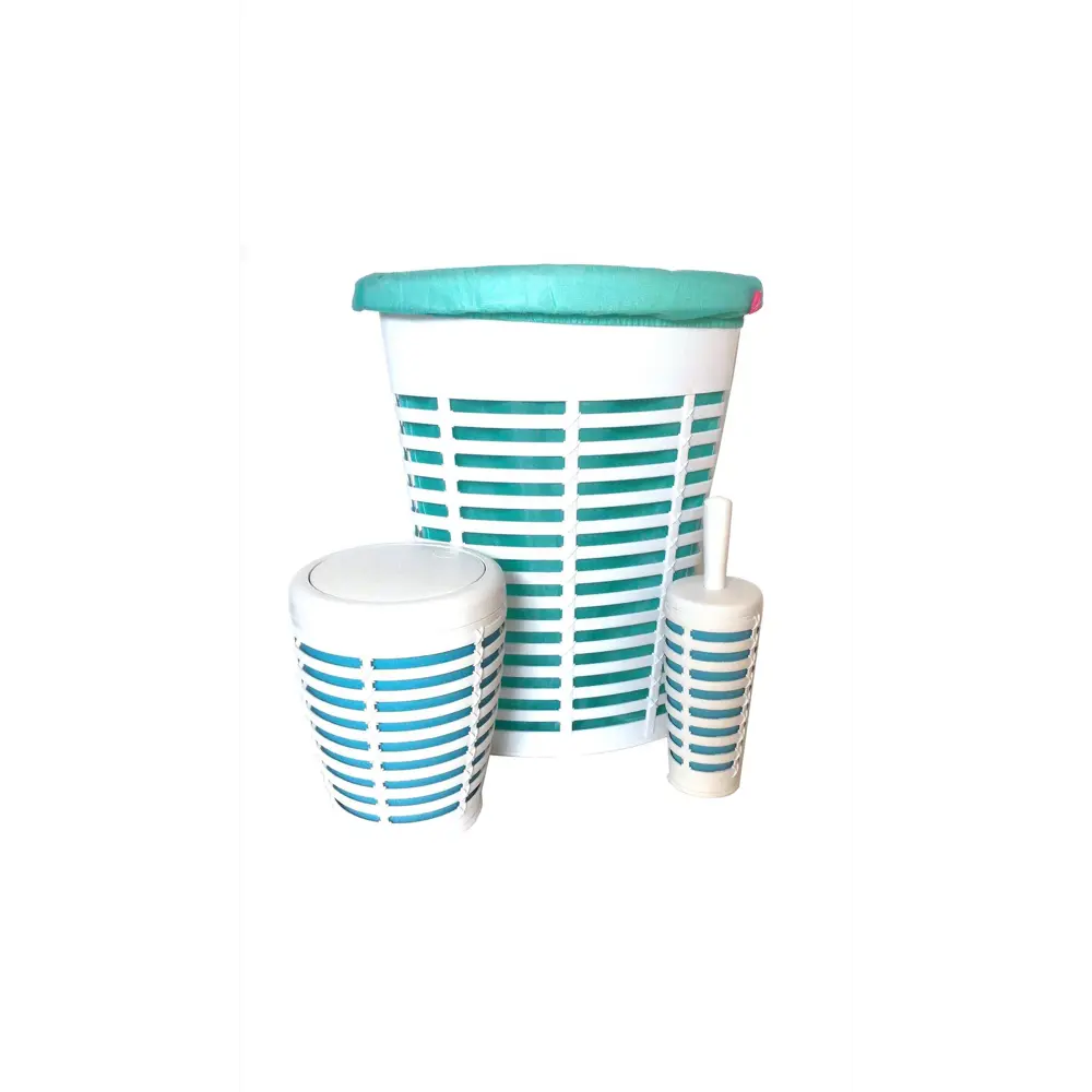 Бак для мусора Palm с крышкой пластик, в ассортименте PRIMANOVA Без серии STLM-2102595 - Вид №2