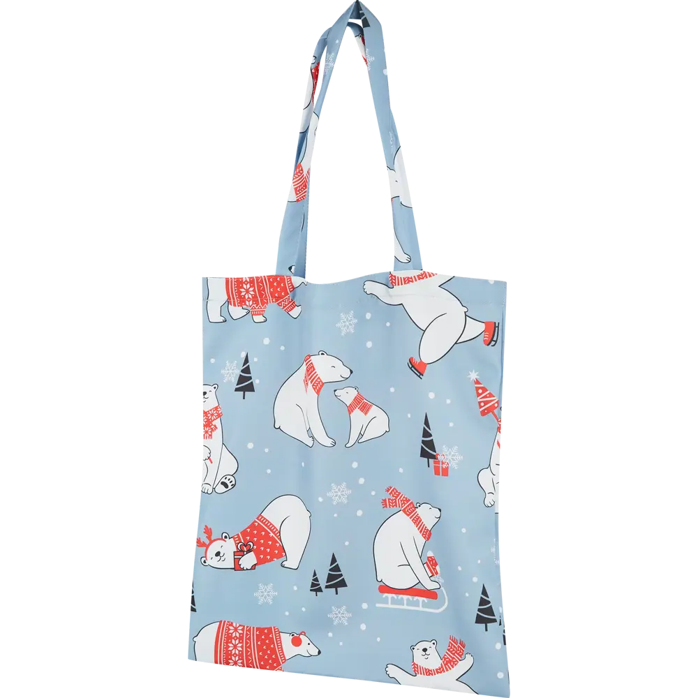 Сумка шоппер Белые Медведи 40x45 см SEASONS STLM-2025157