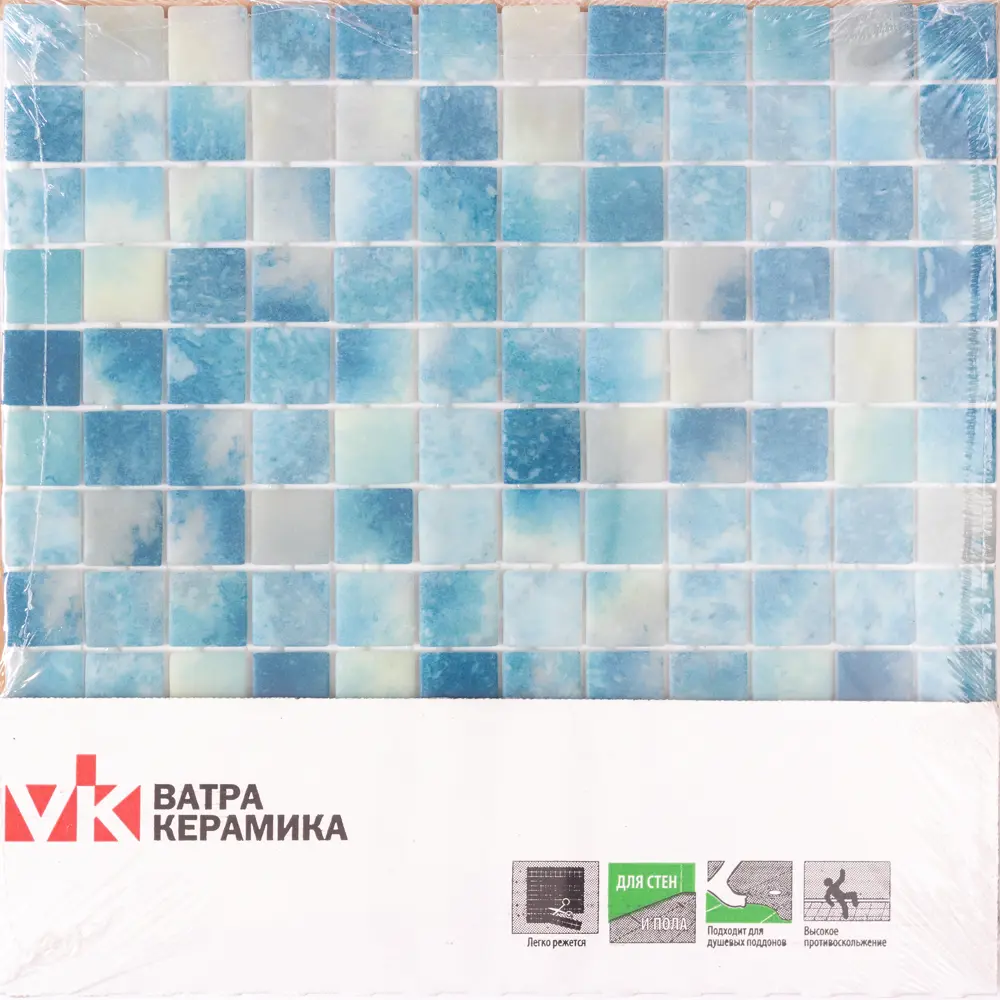 Мозаика Bluestone Antislip стекломасса 31.1x4.9 см цвет синий Santreyd Мозаика Onix STLM-2019424 - Вид №9