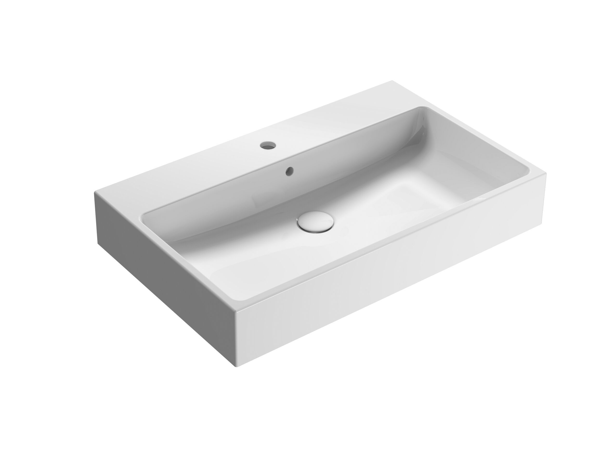 Одинарная керамическая раковина с переливом Ceramica Globo классика ARCH-00048108 - Вид №1