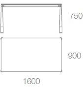 Albaplus Прямоугольный стол Mitt sun-id-1394836 - Вид №3