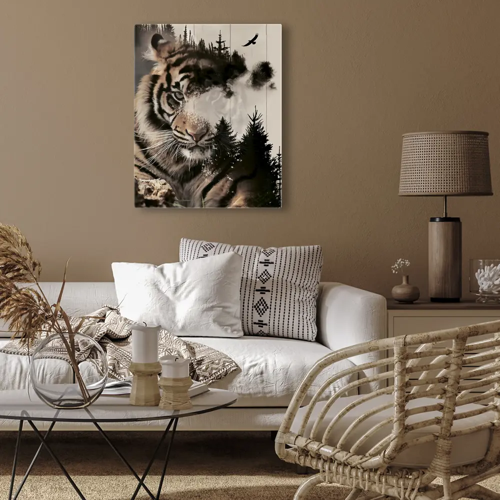 Картина на холсте "Таежный хищник" 40x50 см FBRUSH STLM-2154136 - Вид №2