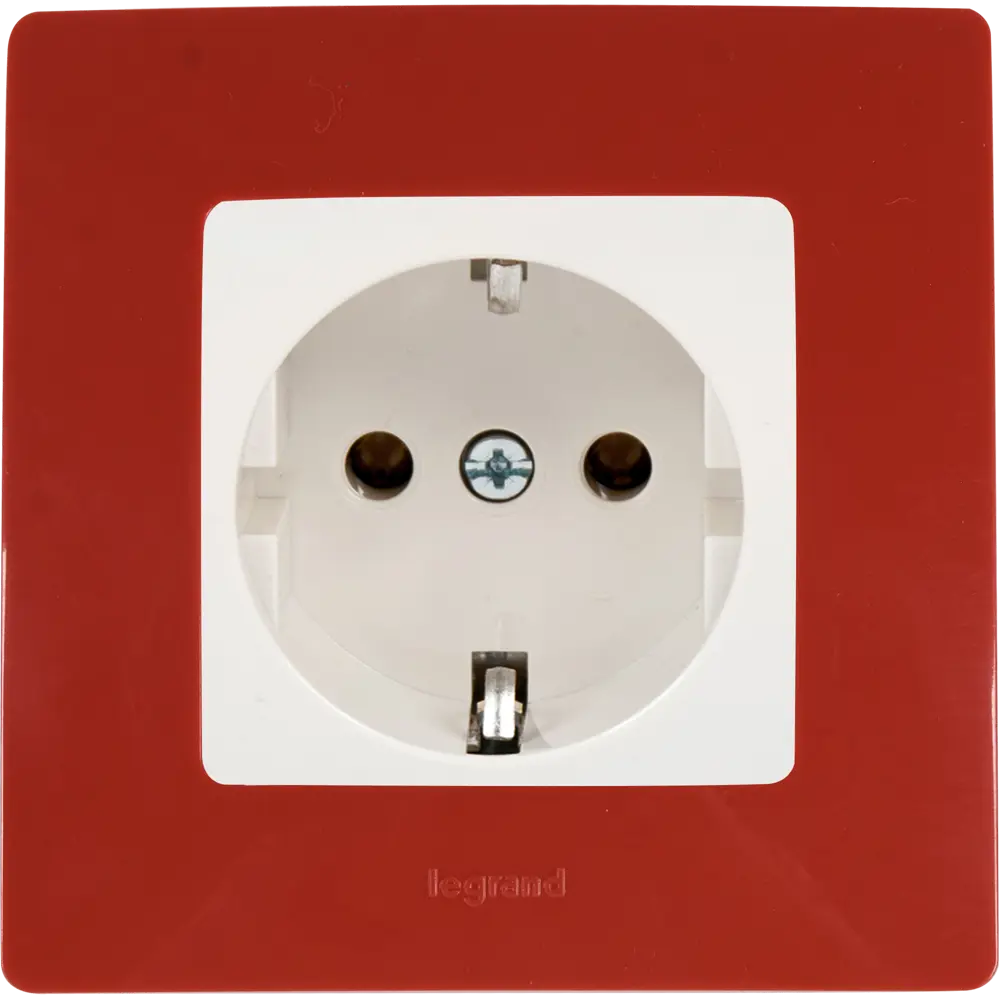 Рамка для розеток и выключателей Legrand Etika 1 пост, цвет красный STLM-2056063 - Вид №2