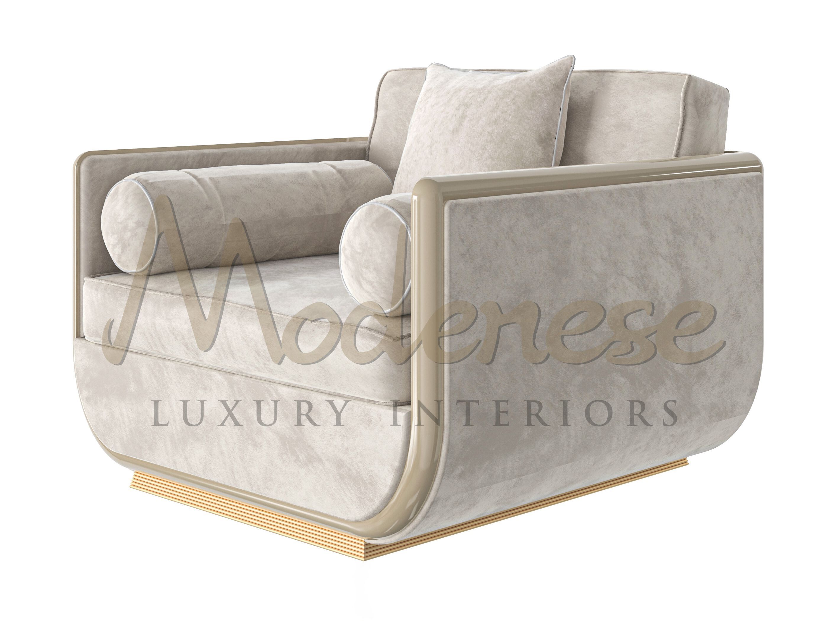 Кожаное кресло с подлокотниками Modenese Luxury Interiors STYLISH ARCH-00003019