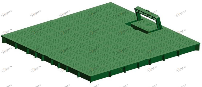 First Corporation Крышка с противоударной ручкой из ПВХ First plast Scdpm40v