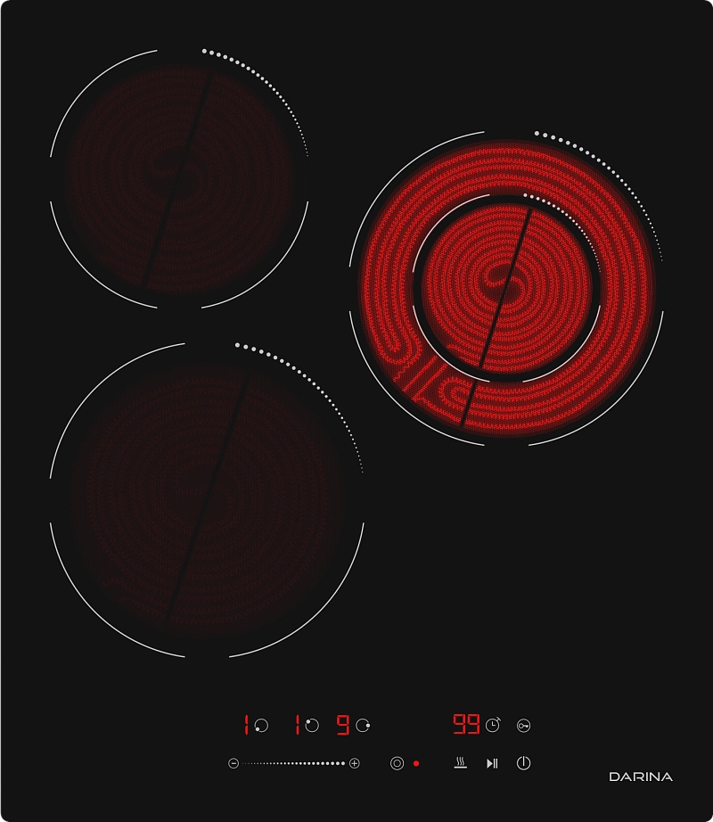 9114658 Электрическая варочная поверхность Darina 6Р Е3324 B STDN-0071411 - Вид №5