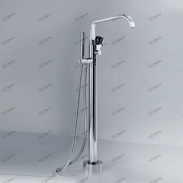 Novellini. Напольный смеситель для ванны круглый GRIFERÍA Griferia KRUBBVASK