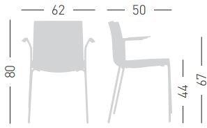GABER Стул из технополимера с подлокотниками Fuller sun-id-1346962 - Вид №6