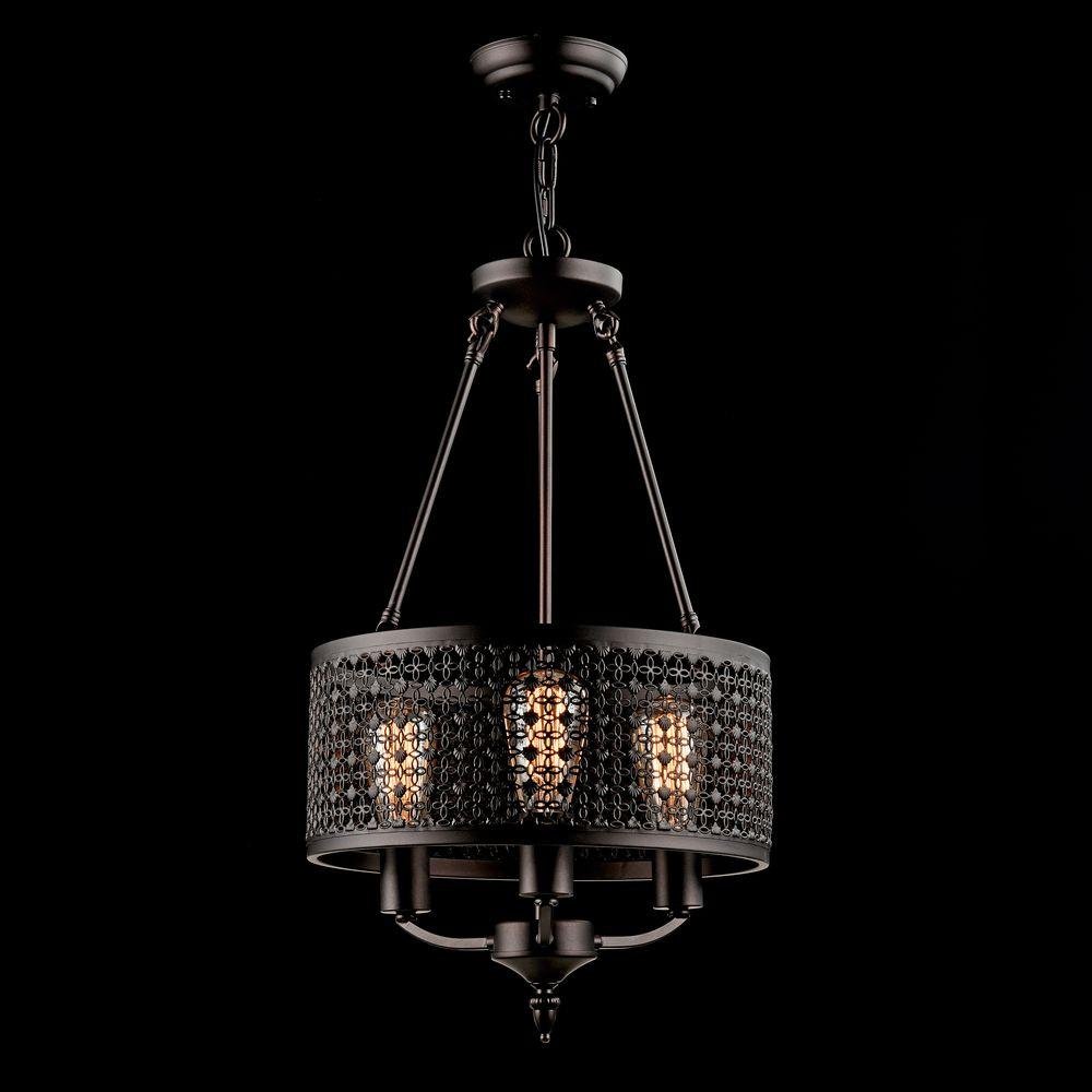 Подвесная люстра Freya Conte FR4166-PL-03C-BL FREYA CONTE 186257 Коричневый - Вид №3