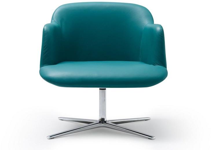 Quinti Sedute Кожаное кресло на 4-х спицах с подлокотниками по контракту Deep sun-id-1415224 - Вид №1