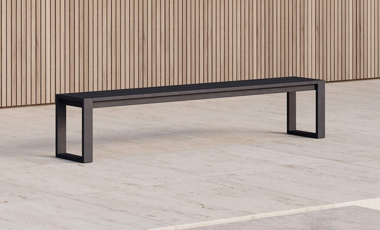 Алюминиевая садовая скамейка с порошковым покрытием Case Eos ARCH-00129468 - Вид №5